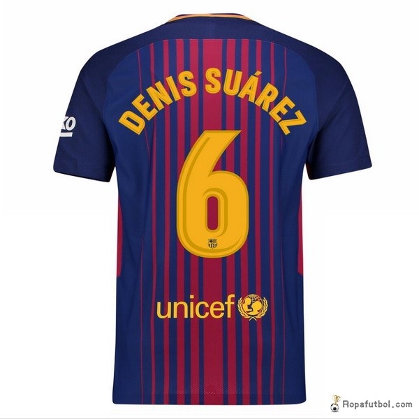 Camiseta Barcelona Replica Primera Ropa Denis Suarez 2017/18